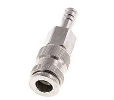 Edelstahl 316L DN 7.8 Luftkupplungsmuffe 9 mm Schlauchsäule Doppelabsperrung