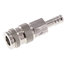 Edelstahl 316L DN 7.8 Luftkupplungsmuffe 9 mm Schlauchsäule Doppelabsperrung
