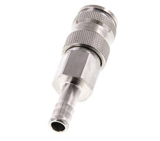 Edelstahl 316L DN 7.8 Luftkupplungsmuffe 9 mm Schlauchsäule Doppelabsperrung
