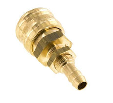 Messing DN 7.2 (Euro) Luftkupplung Muffe 8 mm Schlauch Säule Bulkhead Double Shut-Off
