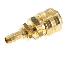 Messing DN 7.2 (Euro) Luftkupplung Muffe 8 mm Schlauch Säule Bulkhead Double Shut-Off