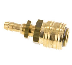 Messing DN 7.2 (Euro) Luftkupplung Muffe 8 mm Schlauch Säule Bulkhead Double Shut-Off