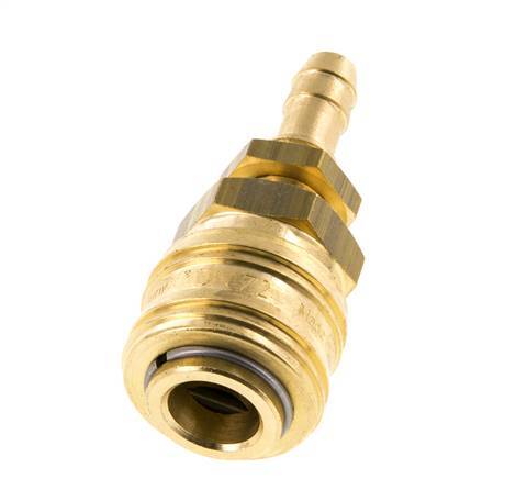 Messing DN 7.2 (Euro) Luftkupplung Muffe 8 mm Schlauch Säule Bulkhead Double Shut-Off