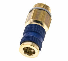 Brass DN 7.2 (Euro) Blue-Coded Air Coupling Socket G 1/2 inch Male