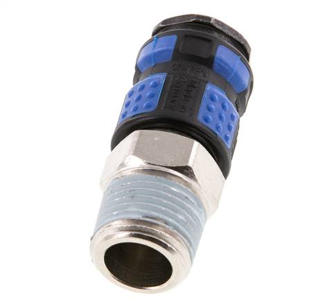 Messing vernickelt DN 7.8 Luftkupplungsmuffe R 1/2 Zoll Außengewinde