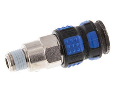 Messing vernickelt DN 7.8 Luftkupplung Muffe R 1/4 Zoll Außengewinde