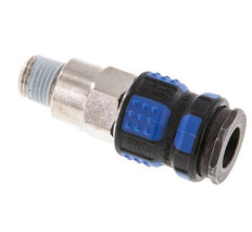 Messing vernickelt DN 7.8 Luftkupplung Muffe R 1/4 Zoll Außengewinde