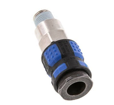 Messing vernickelt DN 7.8 Luftkupplung Muffe R 1/4 Zoll Außengewinde
