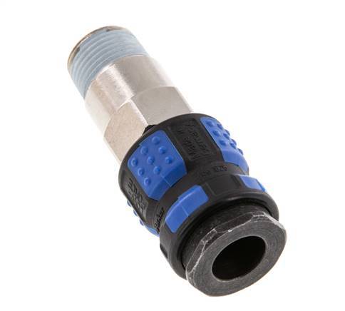 Messing vernickelt DN 7.8 Luftkupplungsmuffe R 3/8 Zoll Außengewinde