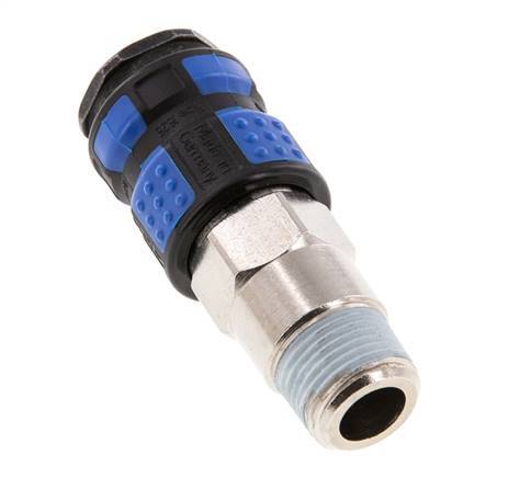 Messing vernickelt DN 7.8 Luftkupplungsmuffe R 3/8 Zoll Außengewinde