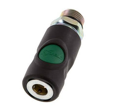 Composite material DN 7.4 Safety Air Coupling Socket with Push Button G 1/2 inch Male