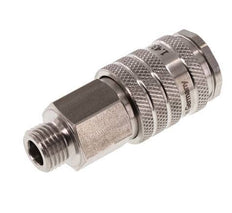 Edelstahl DN 7.8 Luftkupplung Muffe G 1/4 Zoll Außengewinde Doppelabsperrung