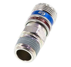 Stahl/Messing DN 7,6 (7,2 Euro) Sicherheitsluftkupplung Muffe R 1/2 Zoll Außengewinde