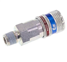 Stahl/Messing DN 7,6 (7,2 Euro) Sicherheitsluftkupplung Muffe R 1/4 Zoll Außengewinde