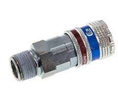 Stahl/Messing DN 7,6 (7,2 Euro) Sicherheitsluftkupplung Muffe R 3/8 Zoll Außengewinde