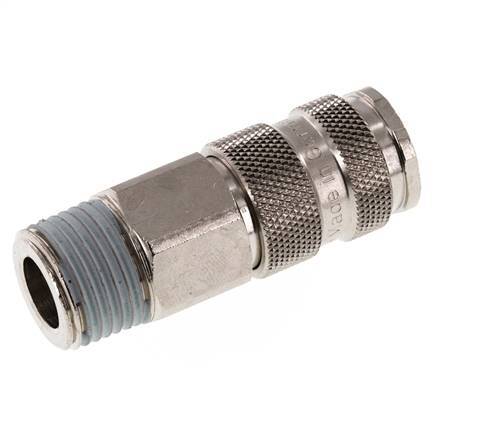 Gehärteter Stahl DN 7.8 Luftkupplung Muffe R 1/2 Zoll Außengewinde