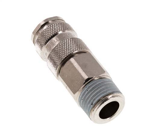 Gehärteter Stahl DN 7.8 Luftkupplung Muffe R 1/2 Zoll Außengewinde