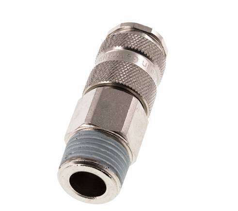 Gehärteter Stahl DN 7.8 Luftkupplung Muffe R 1/2 Zoll Außengewinde