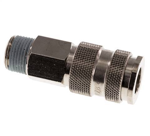 Gehärteter Stahl DN 7.8 Luftkupplungsmuffe R 3/8 Zoll Außengewinde