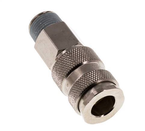 Gehärteter Stahl DN 7.8 Luftkupplungsmuffe R 3/8 Zoll Außengewinde