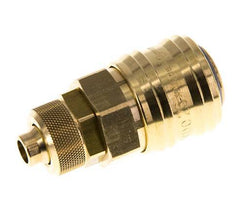 Messing DN 7,2 (Euro) Luftkupplungsmuffe 8x10 mm Überwurfmutter Doppelabsperrung