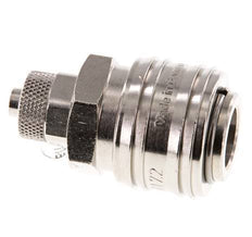 Nickel-plated Brass DN 7.2 (Euro) Air Coupling Socket 6x8 mm Union Nut