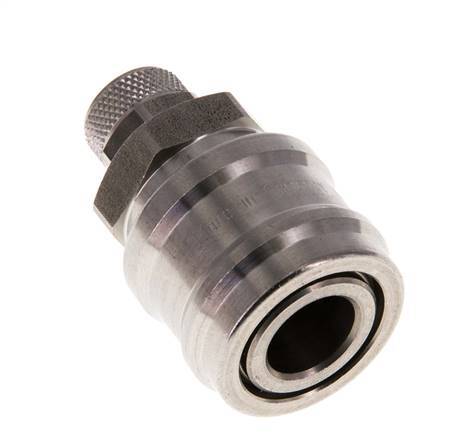 Edelstahl DN 7,2 (Euro) Luftkupplung Muffe 6x8 mm Überwurfmutter Doppelabsperrung