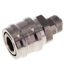 Edelstahl DN 7,2 (Euro) Luftkupplung Muffe 6x8 mm Überwurfmutter Doppelabsperrung