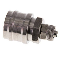 Edelstahl DN 7,2 (Euro) Luftkupplung Muffe 6x8 mm Überwurfmutter Doppelabsperrung