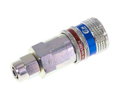 Stahl/Messing DN 7,6 (7,2 Euro) Sicherheitsluftkupplung Muffe 5x8 mm (streamline) Überwurfmutter