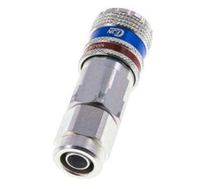 Stahl/Messing DN 7,6 (7,2 Euro) Sicherheitsluftkupplung Muffe 8x12 mm (streamline) Überwurfmutter