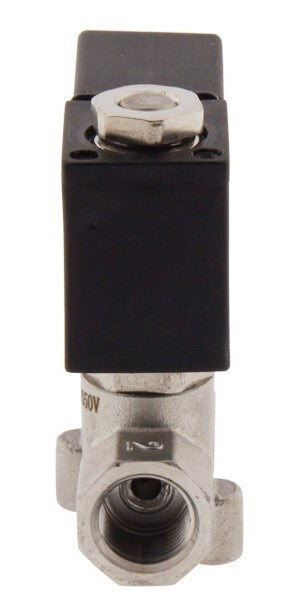 Magnetventil CM-DA 1/4'' Edelstahl FKM 0-10bar 120V AC