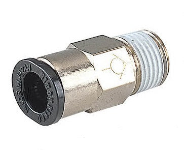 R1/4" - 6mm Meter-Out Brass Straight Check Valve
