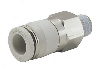 4mm - R1/8" Meter-Out Resin Type Straight Check Valve