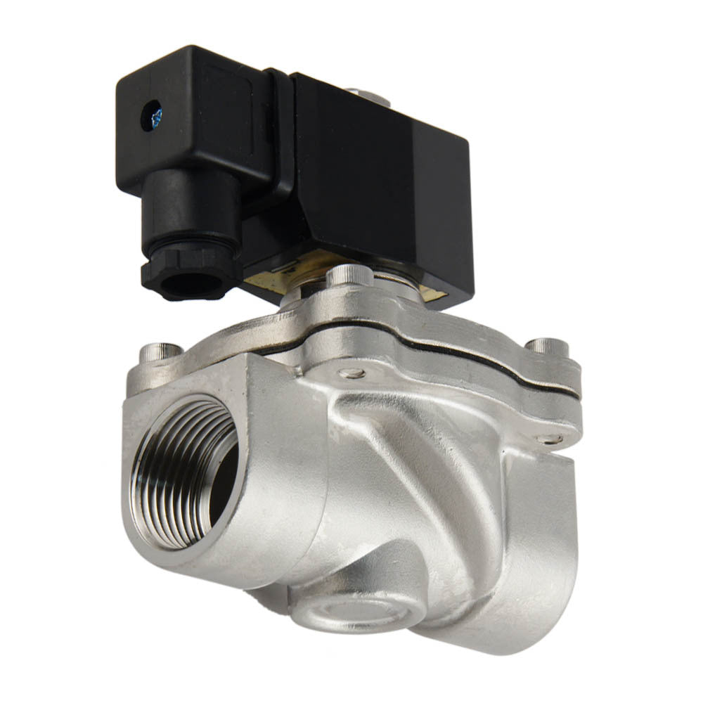 Magnetventil DF-SA 1'' Edelstahl FKM 0-6bar 12V DC