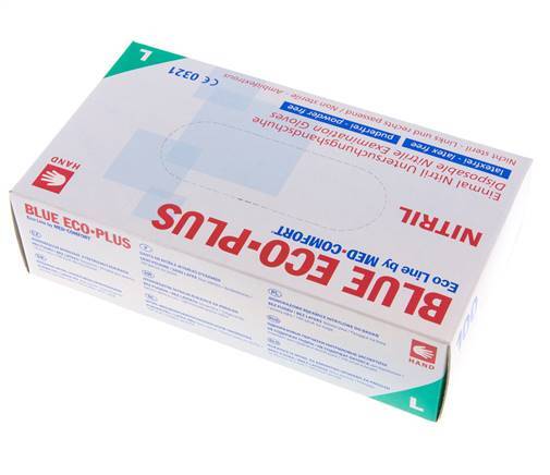 Einweghandschuhe Puderfreies Nitril Größe L (100 Stück) Covid