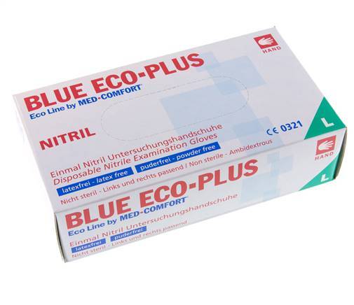 Einweghandschuhe Puderfreies Nitril Größe L (100 Stück) Covid