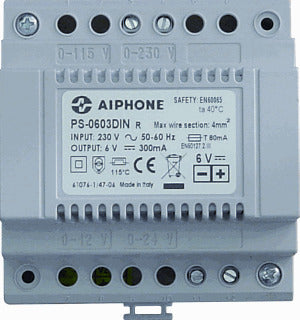 Aiphone PS Universal-Netzteil 6V 0,3A | PS-0603DIN