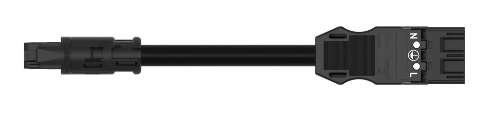 WAGO MIDI ECA Adapter Cable 3x2.5mm 3M Black - 774-9993/1507-301