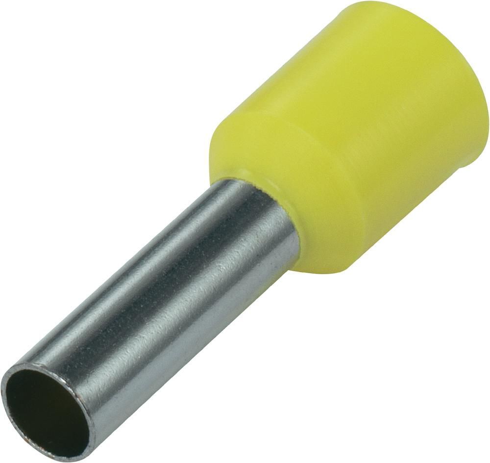 Gelbe Ferrule 0.25mm² 6mm Barrel - CE500025 [100 Stück]