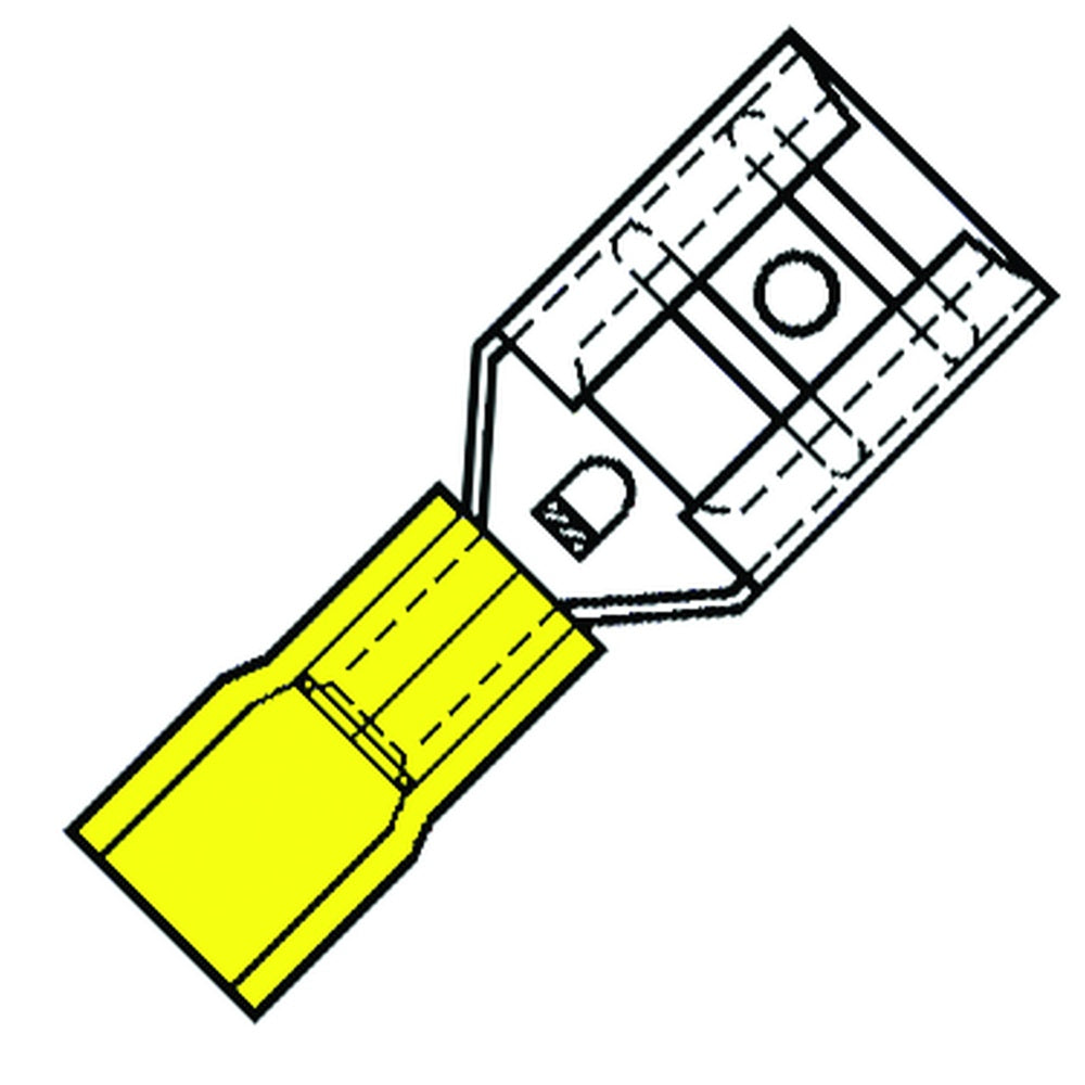 Isolierte Weibliche Flachsteckverbindung 6.3x0.8mm Nylon 100pk - 153040 [100 Stück]