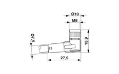 Phoenix Contact SAC-4P-5.0-PUR/M Sensor/Actor Cable With Connector - 1681897
