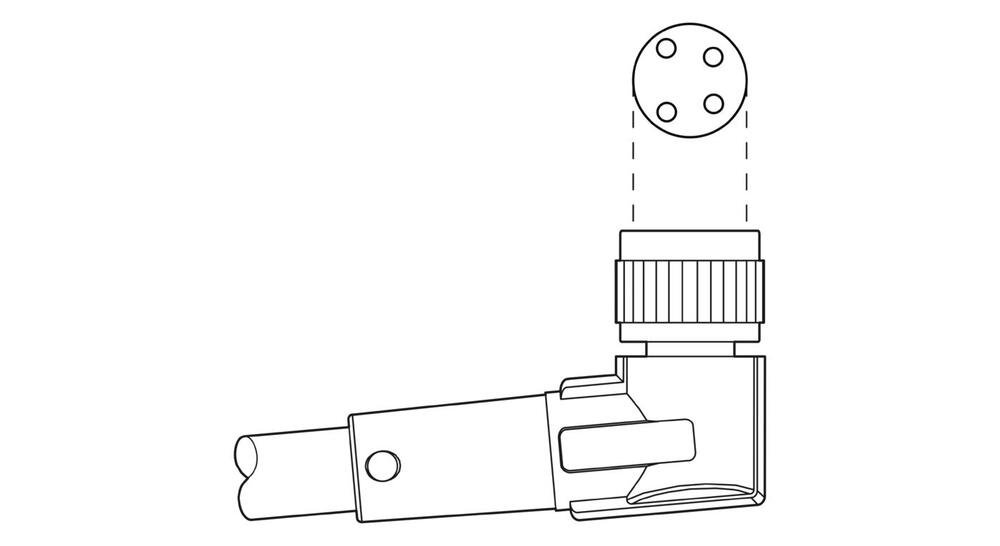 Phoenix Contact SAC-4P-5.0-PUR/M Sensor/Aktor-Kabel mit Stecker - 1681897