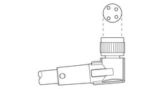 Phoenix Contact SAC-4P-5.0-PUR/M Sensor/Aktor-Kabel mit Stecker - 1681897