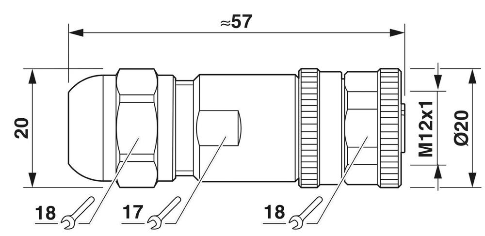 Phoenix Contact Rundsteckverbinder (Industrie) - 1511860
