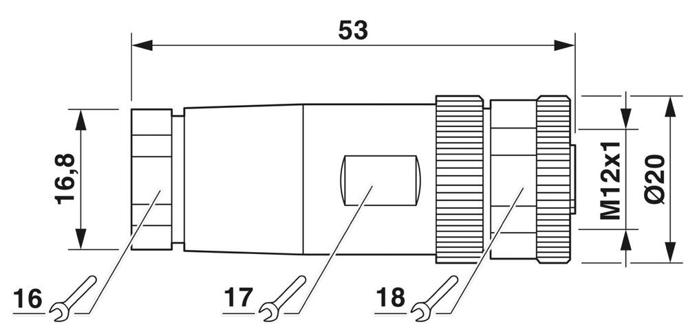 Phoenix Contact Rundsteckverbinder (Industrie) - 1513347
