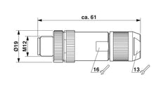 Phoenix Contact Rundsteckverbinder (Industrie) - 1424682