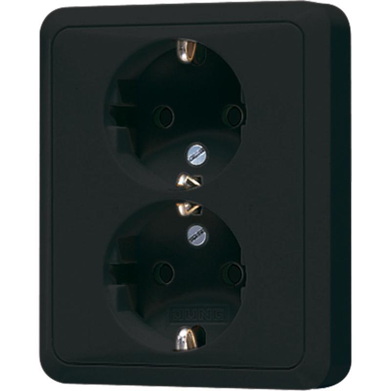 Jung Wandsteckdosenbox (WCD-Schaltanlage) - CD5020NSW