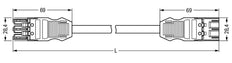Wago Winsta Midi Patch Cord Adjustable Building Installation - 771-9993/017-101