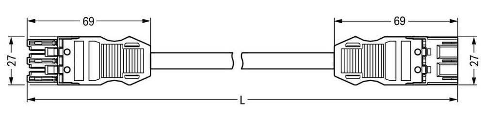Wago Winsta Midi Patchkabel Einstellbare Gebäudeinstallation - 771-9993/016-402